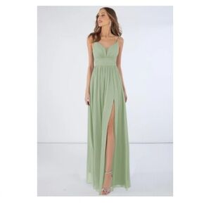 Azazie Sage Green Maxi Dress